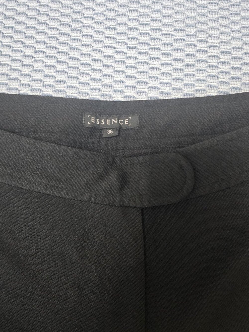 Women's Essence Black Structured Trousers – Size 36 – Classic Fit - Picture 4 of 8